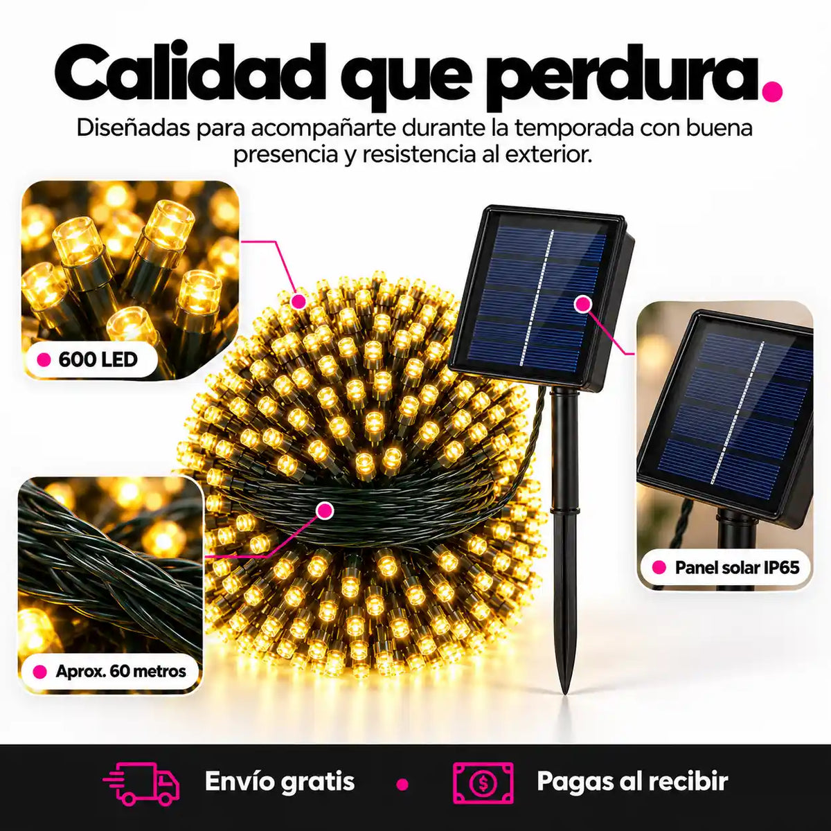 Luces Navideñas solares | Ahorra la factura