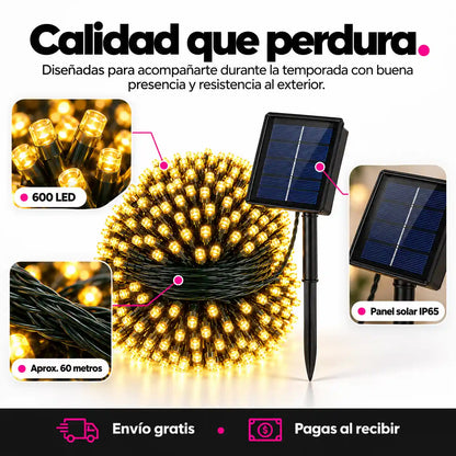 Luces Navideñas solares | Ahorra la factura