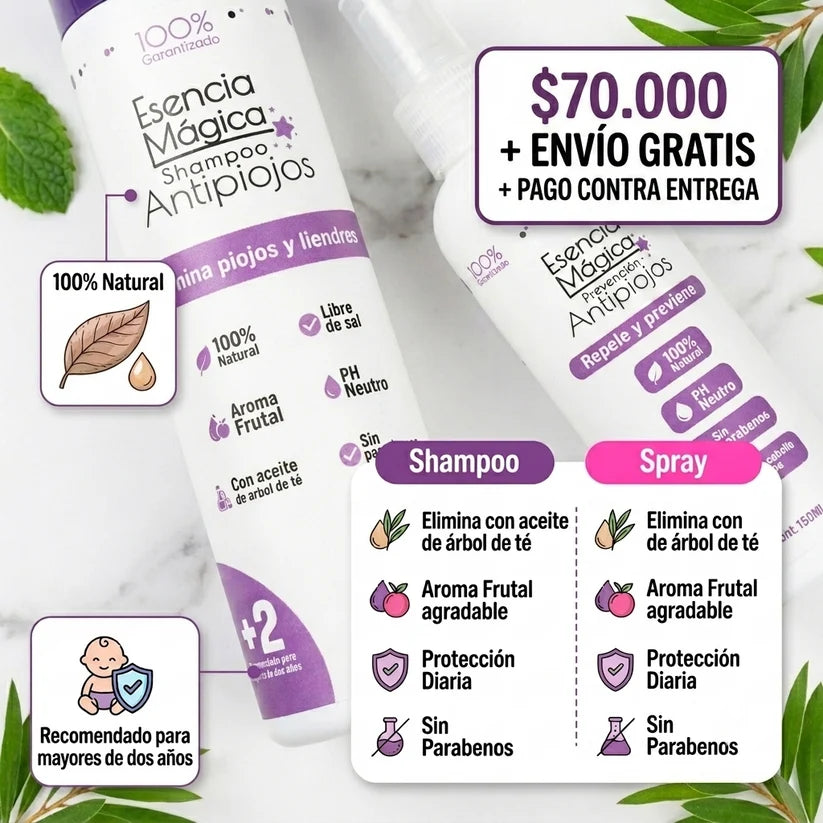 Esencia Mágica | Adiós Piojos Desde el Primer Baño
