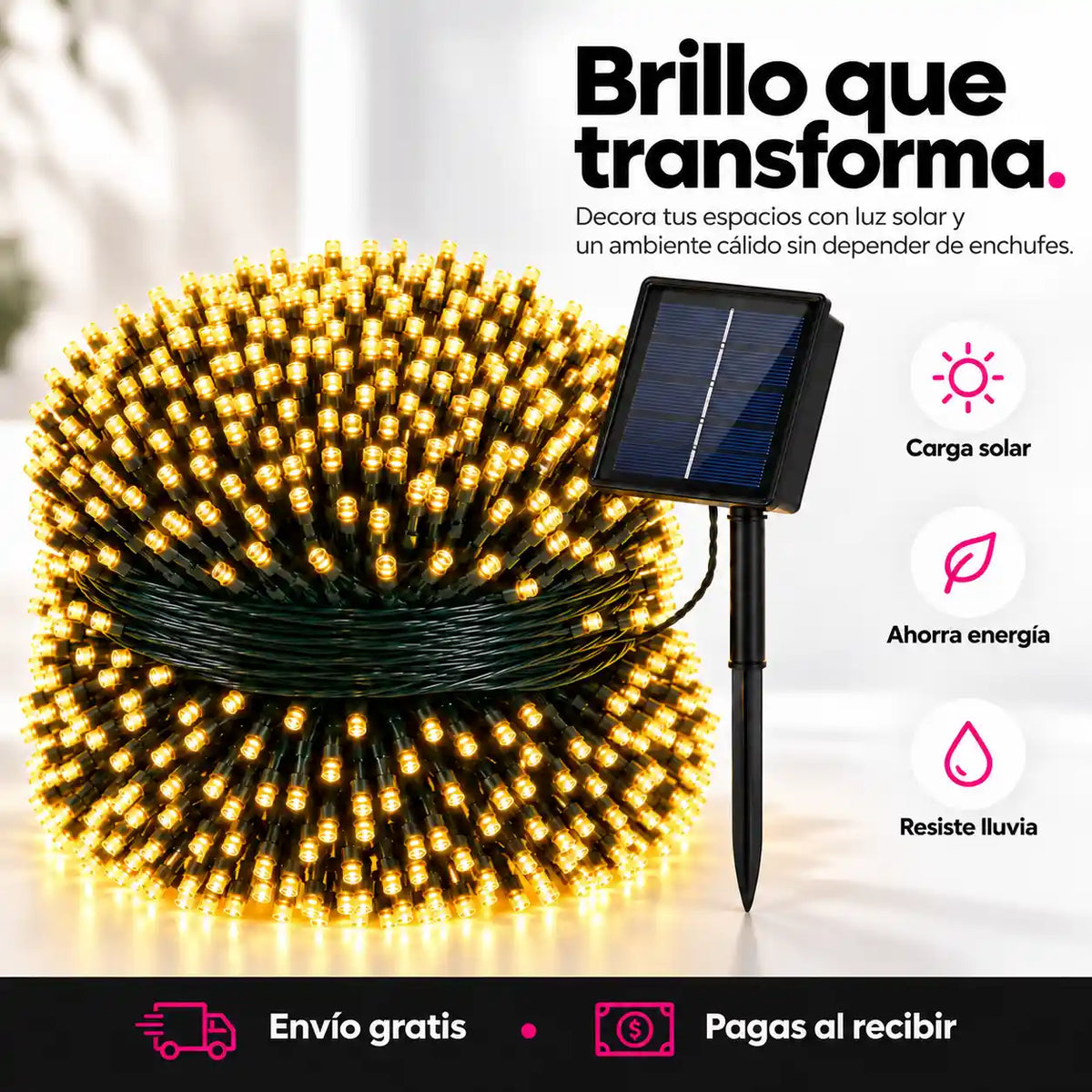 Luces Navideñas solares | Ahorra la factura