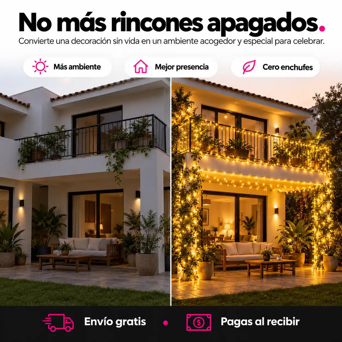 Luces Navideñas solares | Ahorra la factura