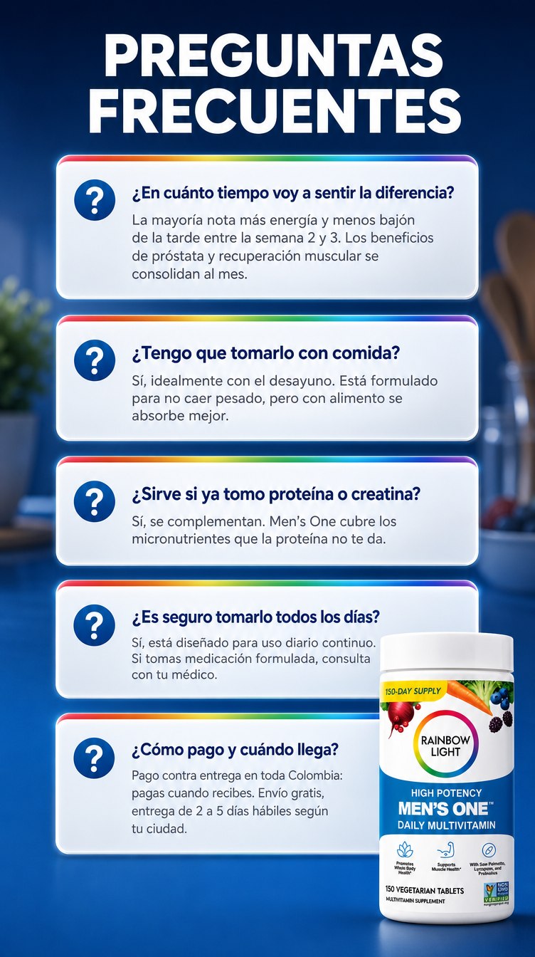 Preguntas frecuentes sobre Men's One